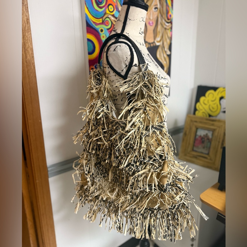 Fun Free People straw bag
